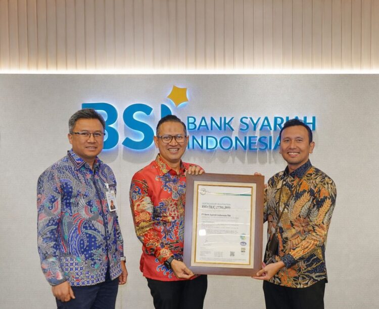 PT Bank Syariah Indonesia Persero Tbk BSI meraih sertifikasi internasional ISO 277012019 untuk pelindungan data pribadi nasabah KETIKKABARcom PT Bank Syariah Indonesia Persero Tbk BSI meraih sertifikasi internasional ISO 277012019 untuk pelindungan data pribadi nasabah