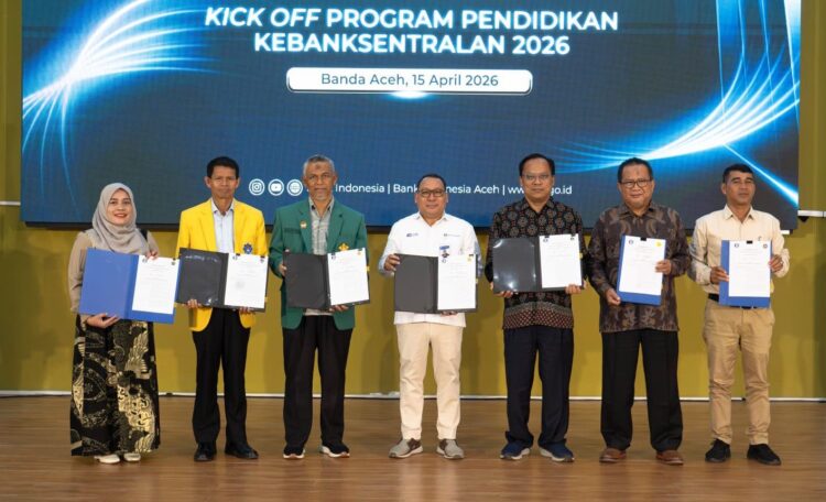 Penandatanganan Perjanjian Kerja Sama PKS antara Bank Indonesia dengan enam perguruan tinggi besar di Aceh yang berlangsung di Aula FMIPA Universitas Syiah Kuala KETIKKABARcom Penandatanganan Perjanjian Kerja Sama PKS antara Bank Indonesia dengan enam perguruan tinggi besar di Aceh yang berlangsung di Aula FMIPA Universitas Syiah Kuala