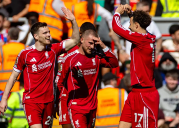 Liverpool berhasil mengamankan poin penuh setelah mengalahkan Crystal Palace dengan skor 3 1 dalam lanjutan Liga Inggris di Stadion Anfield Sabtu 2542026 malam WIB FOTO REUTERS
