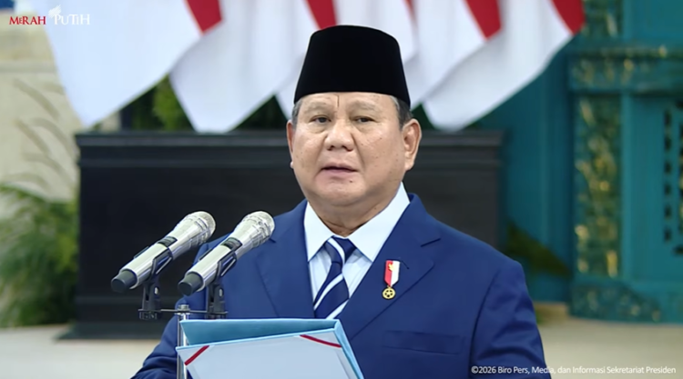 Presiden Prabowo Subianto resmi melantik enam pejabat negara baru dalam perombakan reshuffle jajaran Kabinet Merah Putih di Istana Negara Jakarta Senin 2742026 FOTO Sekretariat Presiden KETIKKABARcom Presiden Prabowo Subianto resmi melantik enam pejabat negara baru dalam perombakan reshuffle jajaran Kabinet Merah Putih di Istana Negara Jakarta Senin 2742026 FOTO Sekretariat Presiden