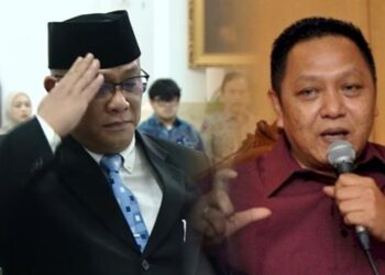 Menteri Lingkungan Hidup (LH), Jumhur Hidayat (kiri), Aktivis prodemokrasi, Adhie M. Massardi (kanan). [FOTO: Kolase KETIKKABAR.com]