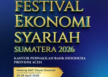 Kantor Perwakilan Bank Indonesia Provinsi Aceh akan menyelenggarakan kegiatan Road to Festival Ekonomi Syariah Fesyar 2026 di Gedung AAC Prof Dayan Dawood Universitas Syiah Kuala mulai Sabtu 25 April hingga Selasa 28 April 2026 KETIKKABARcom Kantor Perwakilan Bank Indonesia Provinsi Aceh akan menyelenggarakan kegiatan Road to Festival Ekonomi Syariah Fesyar 2026 di Gedung AAC Prof Dayan Dawood Universitas Syiah Kuala mulai Sabtu 25 April hingga Selasa 28 April 2026
