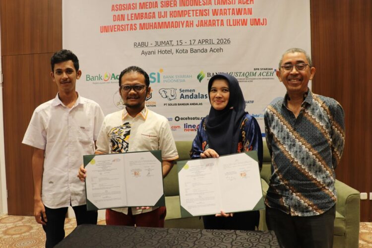 akultas Ilmu Sosial dan Ilmu Politik FISIP Universitas Muhammadiyah Jakarta UMJ resmi menjalin kerja sama dengan Asosiasi Media Siber Indonesia AMSI Aceh melalui penandatanganan nota kesepakatan MoA di Hotel Ayani Banda Aceh pada Kamis 1642026 KETIKKABARcom akultas Ilmu Sosial dan Ilmu Politik FISIP Universitas Muhammadiyah Jakarta UMJ resmi menjalin kerja sama dengan Asosiasi Media Siber Indonesia AMSI Aceh melalui penandatanganan nota kesepakatan MoA di Hotel Ayani Banda Aceh pada Kamis 1642026