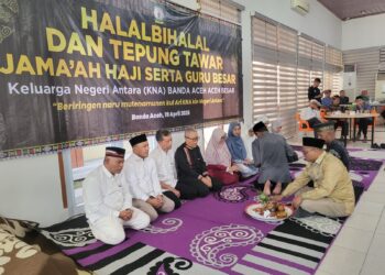 Paguyuban masyarakat Gayo yang tergabung dalam Keluarga Negeri Antara (KNA) menggelar silaturahmi dan halal bihalal di Aula BPSDM Aceh, Banda Aceh, pada Minggu (19/4/2026).