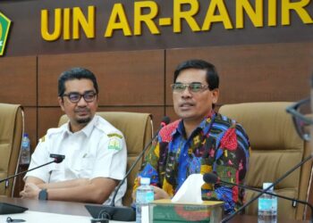 UIN Ar-Raniry Banda Aceh dan Badan Pengembangan Sumber Daya Manusia (BPSDM) Aceh resmi menyepakati kerja sama peningkatan kompetensi guru Pendidikan Anak Usia Dini (PAUD), dalam pertemuan di ruang rapat Rektor UIN Ar-Raniry, Rabu (29/4/2026). [FOTO: HUMAS]