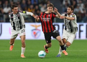 AC Milan melawan Juventus dalam lanjutan Liga Italia berakhir dengan skor kacamata 0-0, di Stadion San Siro pada Senin (27/4/2026) dini hari WIB. [FOTO: Getty]