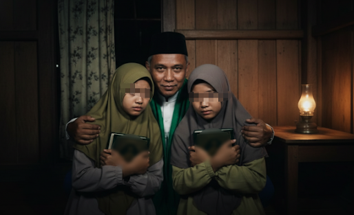 Ilustrasi Pengasuh pondok pesantren di Tlogowungu Kabupaten Pati berinisial S diduga melakukan kekerasan seksual terhadap lebih dari 50 santriwati FOTO AI KETIKKABARcom Ilustrasi Pengasuh pondok pesantren di Tlogowungu Kabupaten Pati berinisial S diduga melakukan kekerasan seksual terhadap lebih dari 50 santriwati FOTO AI