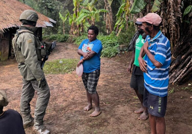 Satgas Tindak bersama Satgas Gakkum Operasi Damai Cartenz 2026 melaksanakan patroli taktis gabungan di Distrik Ilaga Kabupaten Puncak Papua Tengah Kamis 752026 FOTO Humas