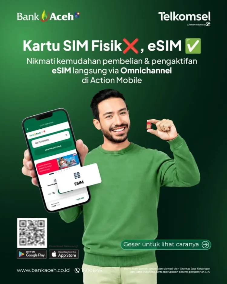 Kartu SIM Fisik dan eSIM FOTODok Bank Aceh Syariah Ⓒ Hak cipta foto di atas dikembalikan sesungguhnya kepada pemilik foto KETIKKABARcom Kartu SIM Fisik dan eSIM FOTODok Bank Aceh Syariah Ⓒ Hak cipta foto di atas dikembalikan sesungguhnya kepada pemilik foto