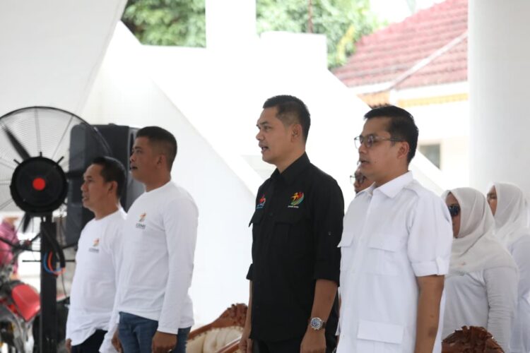 Sekretaris Daerah Sekda Aceh M Nasir melantik pengurus Komite Olahraga Masyarakat Indonesia KORMI Kota Langsa Periode 2026 2030 di aula Pendopo Walikota Langsa Minggu 10 Mei 2026 FOTO HUMAS