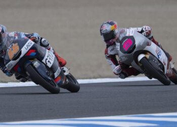Veda Ega Pratama finis di posisi keempat pada Moto3 Prancis 2026, di Sirkuit Le Mans [FOTO: Mirco Lazzari gp/Getty Images]