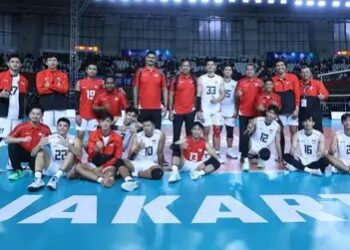 Tim Nasional Voli Putra Indonesia sukses memetik kemenangan penting atas Filipina dengan skor 3-1 (25-18, 25-17, 23-25, 25-18) dalam lanjutan Leg 2 SEA V League 2026 yang dihelat di Jakarta International Velodrome, Jumat (24/7/2026).