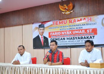 kegiatan Reses II Masa Persidangan III DPRK Banda Aceh Tahun 2026 di Aula Bapelkes Aceh (Kamis, 02/07/2026).
