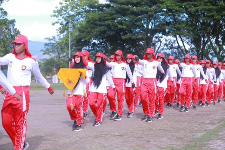 72 Anggota Paskibraka sedang berlatih untuk menyukseskan upacara peringatan Hari Ulang Tahun HUT ke81 Kemerdekaan Republik Indonesia di Lapangan Bungong Jeumpa Kota Jantho Senin 1082026 FOTOMC ACEH BESAR KETIKKABARcom 72 Anggota Paskibraka sedang berlatih untuk menyukseskan upacara peringatan Hari Ulang Tahun HUT ke 81 Kemerdekaan Republik Indonesia di Lapangan Bungong Jeumpa Kota Jantho Senin 1082026 FOTOMC ACEH BESAR