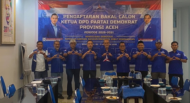 drh Nurdiansyah Alasta MKes resmi mendaftarkan diri sebagai calon Ketua DPD Partai Demokrat Aceh di Kantor DPD Partai Demokrat Aceh Banda Aceh Senin 1082026 FOTOISTIMEWA KETIKKABARcom drh Nurdiansyah Alasta MKes resmi mendaftarkan diri sebagai calon Ketua DPD Partai Demokrat Aceh di Kantor DPD Partai Demokrat Aceh Banda Aceh Senin 1082026 FOTOISTIMEWA