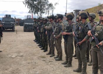 Menjelang peringatan Hari Ulang Tahun (HUT) ke-81 Kemerdekaan Republik Indonesia, Satgas Kepolisian Operasi Damai Cartenz-2026 bersama Satgas TNI Operasi Habema menggencarkan patroli integrasi di wilayah Kabupaten Intan Jaya, Papua Tengah, Minggu (16/8/2026).