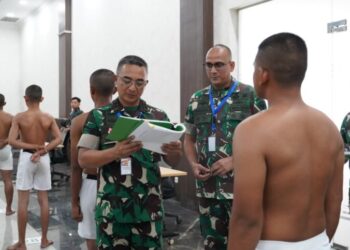 Pangdam IM, Mayor Jenderal TNI Joko Hadi Susilo, S.I.P., memimpin langsung Sidang Pemilihan Calon Bintara Prajurit Karier (PK) TNI Angkatan Darat Gelombang III Tahun Anggaran 2026 tingkat Subpanpus Kodam Iskandar Muda di Gedung Malahayati Lantai II, Makodam IM, Banda Aceh, Senin (24/8/2026).