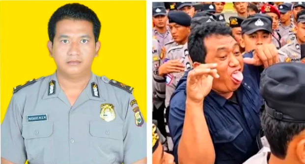 Bripka Masagus Ginta Meiro personel Direktorat Intelijen dan Keamanan Ditintelkam Polda Bengkulu yang tertangkap kamera beraksi provokatif saat pengamanan demonstrasi di depan Kantor Gubernur Bengkulu pada Kamis 2492026 Doc Ist KETIKKABARcom Bripka Masagus Ginta Meiro personel Direktorat Intelijen dan Keamanan Ditintelkam Polda Bengkulu yang tertangkap kamera beraksi provokatif saat pengamanan demonstrasi di depan Kantor Gubernur Bengkulu pada Kamis 2492026 Doc Ist