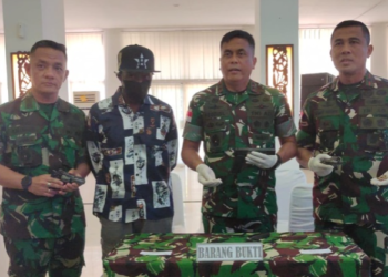 Lima Anggota OPM Perbatasan Papua PNG Kembali ke NKRI dan Serahkan Tiga Senjata Api Doc Ist