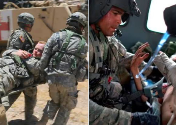 Delapan personel Korps Marinir Amerika Serikat AS mengalami luka luka setelah sebuah rudal jelajah antikapal milik militer Iran menghantam kapal yang mereka operasikan di perairan strategis Selat Hormuz pada 14 September 2026