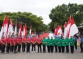 Memperingati Hari Ulang Tahun HUT ke 81 Tentara Nasional Indonesia TNI Kodam Iskandar Muda IM menggelar Kirab Merah Putih di Kota Banda Aceh pada Minggu 2792026 Doc Humas