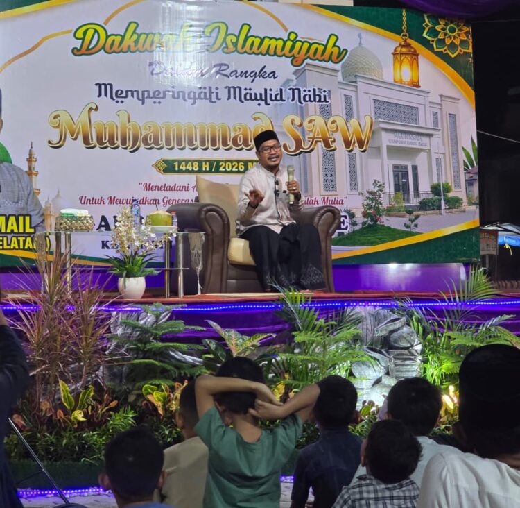 WhatsApp Image 20260929 at 092715 KETIKKABARcom Ratusan warga Desa Lubok Batee Kecamatan Ingin Jaya Kabupaten Aceh Besar menghadiri peringatan Maulid Nabi Muhammad SAW 1448 Hijriah2026 Masehi yang diselenggarakan oleh Majelis Dakwah Islamiah di gampong setempat pada Senin 2892026
