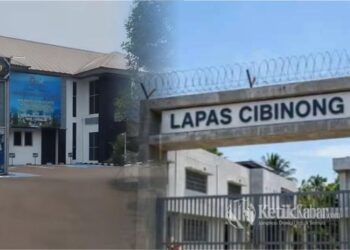 Lembaga Pemasyarakatan (Lapas) Kelas IIA Cibinong, Jawa Barat. (Doc. Kolase KETIKKABAR.com/Tangkap Layar Medsos).