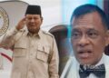 Mantan Panglima TNI Jenderal Purn Gatot Nurmantyo Kanan Presiden Prabowo Subianto Kiri FOTO Kolase KETIKKABARcomIst