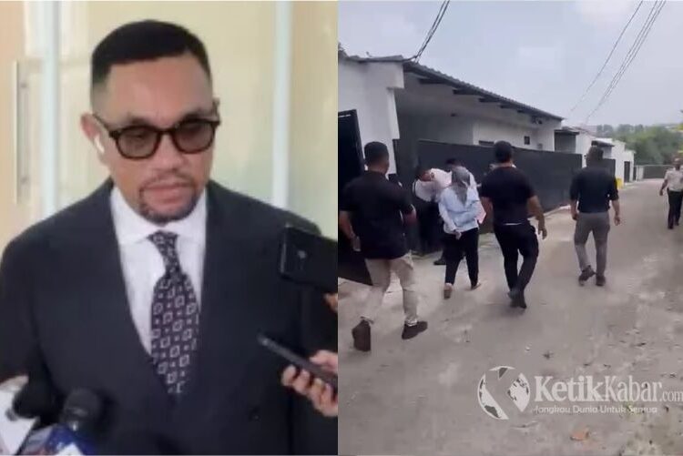 Wakil Ketua DPR RI Ahmad Sahroni Kiri Ombudsman RI saat sidak di kawasan belakang Lapas Cibinong FOTO Kolase KETIKKABARcom Tangkap Layar