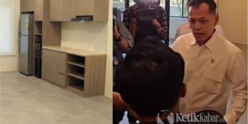 Menteri Imigrasi dan Pemasyarakatan Imipas Agus Andrianto Kanan saat sidak di lapas Kelas IIA Cibinong Jumat 2592026 FOTO Kolase KETIKKABARcomTangkap Layar