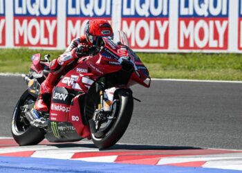Pembalap Ducati Lenovo, Marc Marquez. FOTO: AFP. Ⓒ Hak cipta foto di atas dikembalikan sesungguhnya kepada pemilik foto.