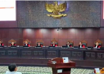 Persidangan perselisihan hasil pemilihan umum PHPU di Mahkamah Konstitusi Jumat 2102026