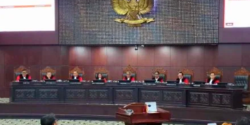 Persidangan perselisihan hasil pemilihan umum PHPU di Mahkamah Konstitusi Jumat 2102026