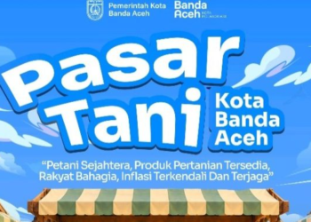 Pemerintah Kota Banda Aceh melalui Dinas Pangan, Pertanian, Kelautan, dan Perikanan (DP2KP) Kota Banda Aceh akan menyelenggarakan gelaran Pasar Tani Kota Banda Aceh pada Selasa dan Rabu, 27–28 Oktober 2026./FOTO: Ist