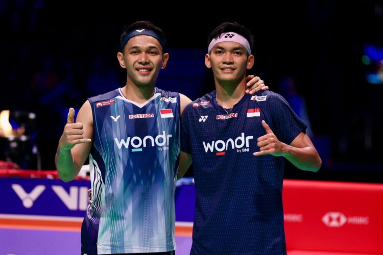 Ganda putra Indonesia Fajar AlfianMuhammad Shohibul Fikri melaju ke final Denmark Open 2026 FOTO PBSI