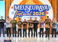 Kepala Perwakilan Bank Indonesia Provinsi Aceh Agus Chusaini dan Forkopimda foto bersama usai penutupan Meuseuraya Festival 2026 di Balee Meuseuraya Aceh 2225 Oktober 2026FOTO Ist