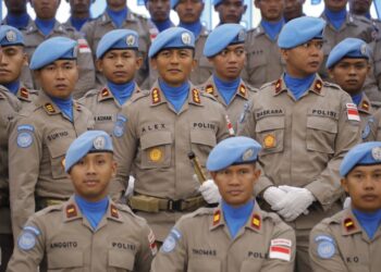 Mabes Polri secara resmi melepas Kontingen Garuda Bhayangkara Formed Police Unit FPU 8 MINUSCA yang akan bertugas mengemban misi pemeliharaan perdamaian Perserikatan Bangsa Bangsa PBB di Republik Afrika Tengah