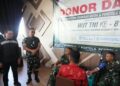 Pangdam IM Mayor Jenderal TNI Joko Hadi Susilo SIP menghadiri aksi sosial donor darah yang diselenggarakan oleh Portola Grand Arabia Hotel di Jalan Prof A Majid Ibrahim II No 3 Kampung Baru Kecamatan Baiturrahman Kota Banda Aceh pada Kamis 1102026 FOTO Humas