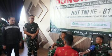 Pangdam IM Mayor Jenderal TNI Joko Hadi Susilo SIP menghadiri aksi sosial donor darah yang diselenggarakan oleh Portola Grand Arabia Hotel di Jalan Prof A Majid Ibrahim II No 3 Kampung Baru Kecamatan Baiturrahman Kota Banda Aceh pada Kamis 1102026 FOTO Humas
