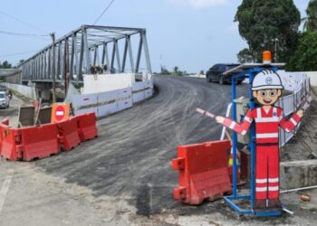 Jembatan rangka baja Teupin Mane di ruas jalan nasional BireuenTakengon Kabupaten Bireuen yang telah rampung dibangun dan dipersiapkan untuk dibuka secara fungsional pada Jumat 2102026 Foto Dok PT PP