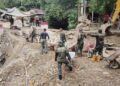 Jajaran Kodim 0108Agara menggelar aksi karya bakti bersama warga dengan memperbaiki jembatan beton di Desa Lawe Sikap Kecamatan Babussalam Kabupaten Aceh Tenggara Sabtu 3102026 FOTO Ist