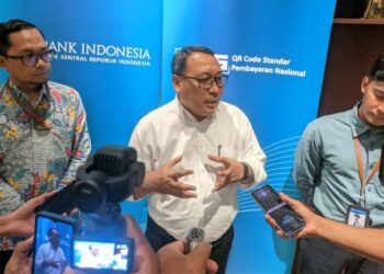 Kepala Perwakilan Bank Indonesia KPwBI Provinsi Aceh Agus Chusaini konferensi pers dengan awak Media usai kegiatan Bincang Media BI Aceh di Banda Aceh Senin 5102026 FOTO KETIKKABARcomMirja