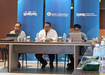 Kepala Perwakilan Bank Indonesia Provinsi Aceh Agus Chusaini Tengah sedang memaparkan terkait kegiatan Meuseuraya Festival 2026 dalam kegiatan Bincang Bareng Media BBM di Banda Aceh Senin 5102026 FOTO KETIKKABARcomMirja