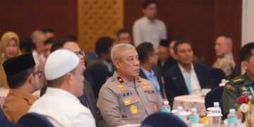 Wakapolda Aceh Brigjen Pol Ari Wahyu Widodo menghadiri pembukaan Aceh Economic Development Forum AEDF 2026 di Hermes Palace Hotel Banda Aceh Selasa 6 Oktober 2026FOTO Humas Polda Aceh