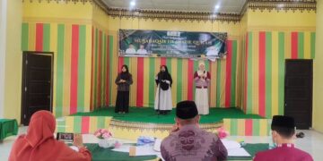 Kafilah Musabaqah Tilawatil Quran MTQ Kecamatan Kuta Malaka mengikuti Pembinaan dan simulasi perlombaan dilakukan di Aula UDKP Kecamatan Kuta Malaka Kamis 8 Oktober 2026FOTO Ist