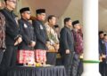 Wakil Wali Kota Sabang Suradji Junus menghadiri upacara peringatan Hari Ulang Tahun HUT ke 27 Kabupaten Bireuen di Ruang Terbuka Hijau RTH Cot Gapu Bireuen Senin 12102026 FOTO Istimewa