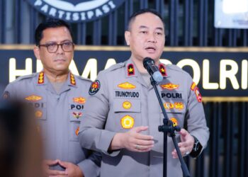Kepala Biro Penerangan Masyarakat Divisi Humas Polri Brigjen Pol Trunoyudo Wisnu Andiko saat konferensi pers di Jakarta Jumat 16102026 FOTO Istimewa