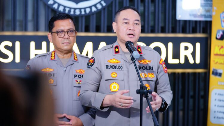 Kepala Biro Penerangan Masyarakat Divisi Humas Polri Brigjen Pol Trunoyudo Wisnu Andiko saat konferensi pers di Jakarta Jumat 16102026 FOTO Istimewa