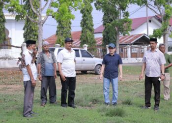 Wakil Bupati Aceh Besar Drs H Syukri A Jalil meninjau persiapan lokasi pelaksanaan MTQ ke 35 tingkat Kabupaten Aceh Besar di Kecamatan Kuta Baro Sabtu 17102026 FOTO PROKOPIM PEMKAB ACEH BESAR