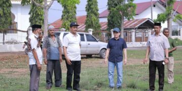Wakil Bupati Aceh Besar Drs H Syukri A Jalil meninjau persiapan lokasi pelaksanaan MTQ ke 35 tingkat Kabupaten Aceh Besar di Kecamatan Kuta Baro Sabtu 17102026 FOTO PROKOPIM PEMKAB ACEH BESAR